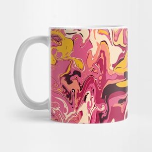 Summer Festival Marble - Digital Paint Spill Mug